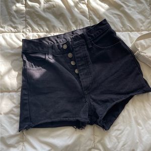 Black Brandy High Waisted Shorts